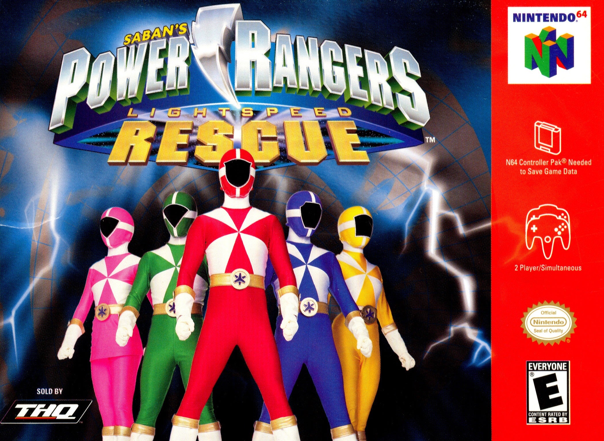 Power Rangers Lightspeed Rescue N64 - Video Game - Used - CaveGamers