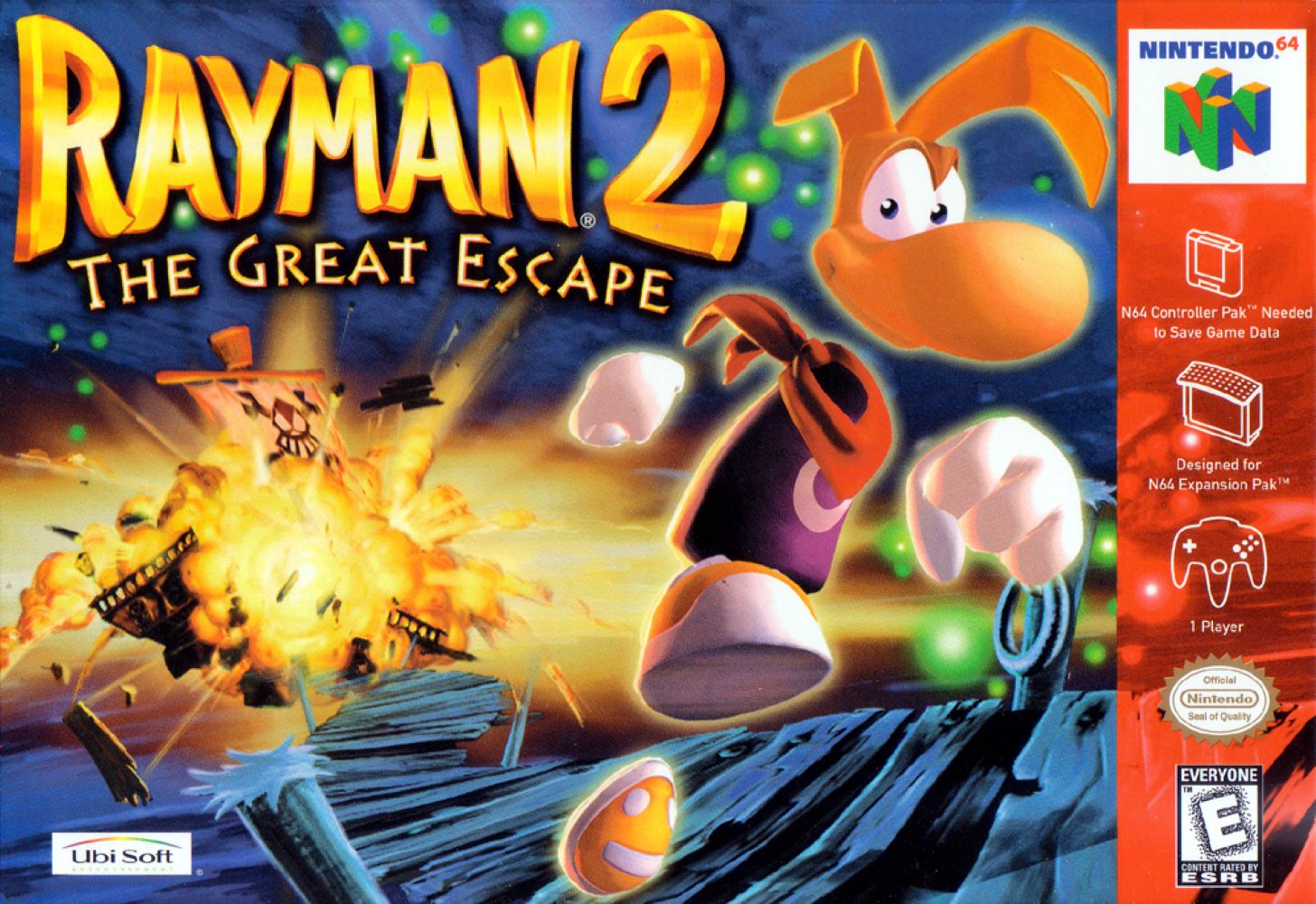 Rayman 2 The Great Escape N64 - Video Game - Used - CaveGamers