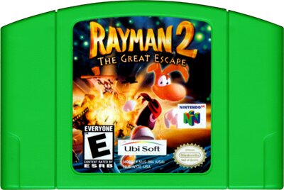 Rayman 2 The Great Escape N64 - Video Game - Used - CaveGamers - Image 3