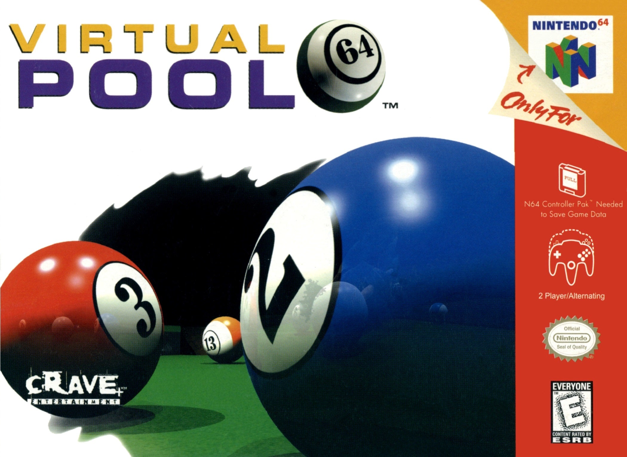 Virtual Pool N64 - Video Game - Used - CaveGamers