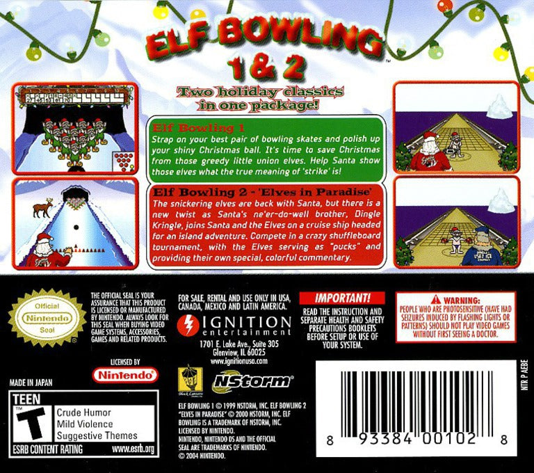 Elf Bowling 1 & 2 DS - Video Game - Used - CaveGamers - Image 2