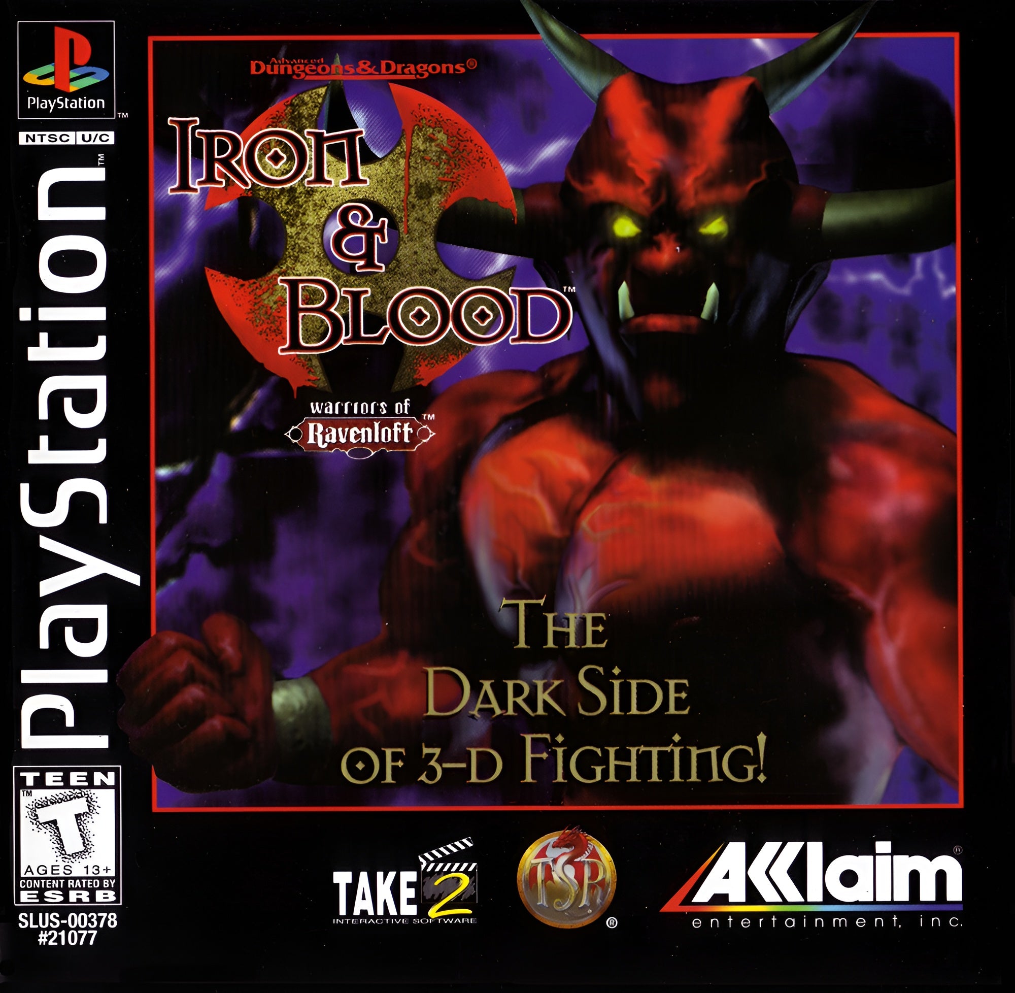 Advanced Dungeons & Dragons Iron and Blood Playstation - Video Game - Used - CaveGamers