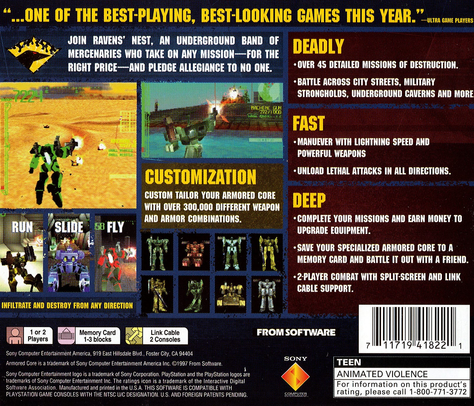 Armored Core Playstation - Video Game - Used - CaveGamers - Image 2