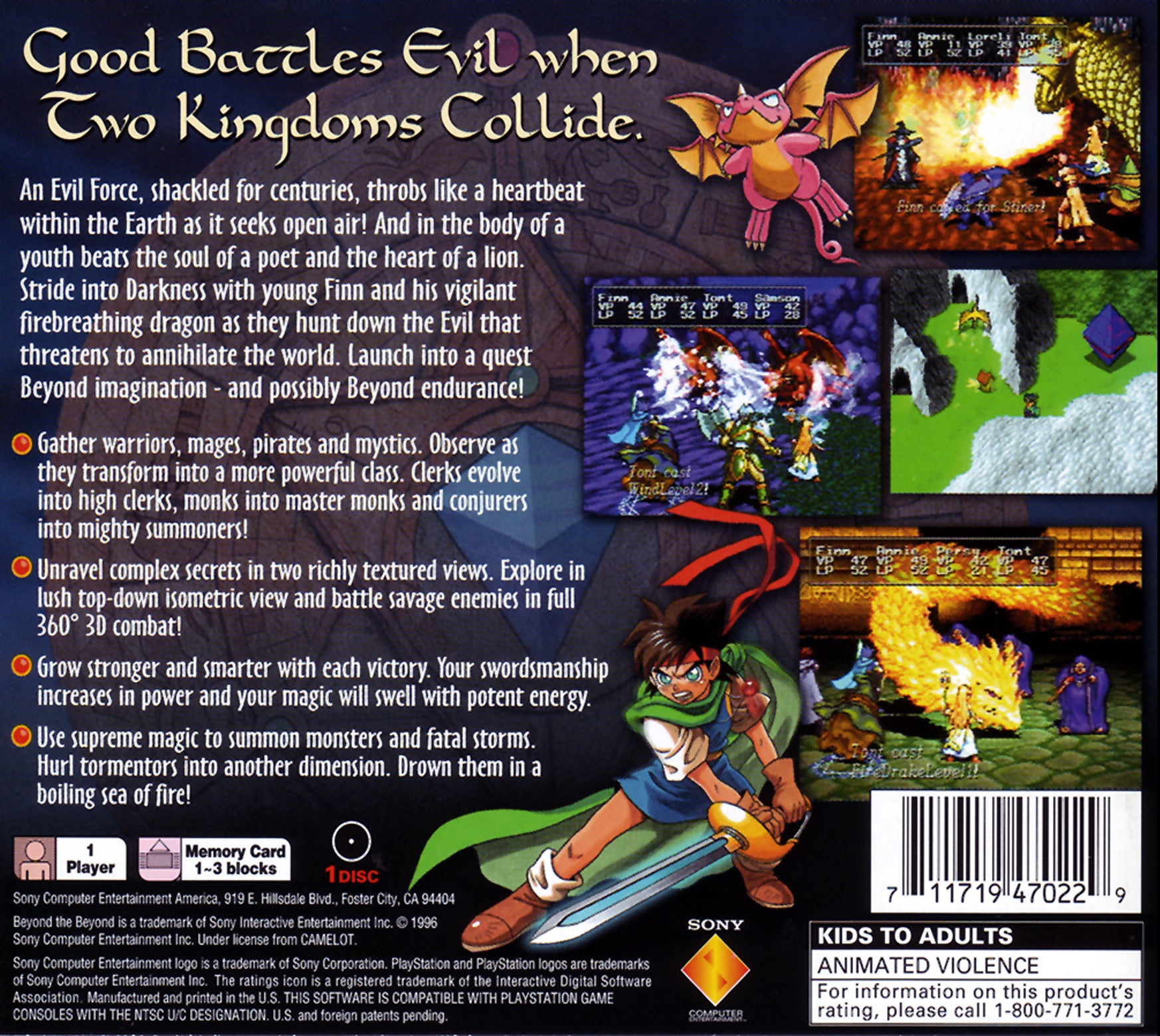 Beyond the Beyond Playstation - Video Game - Used - CaveGamers - Image 2