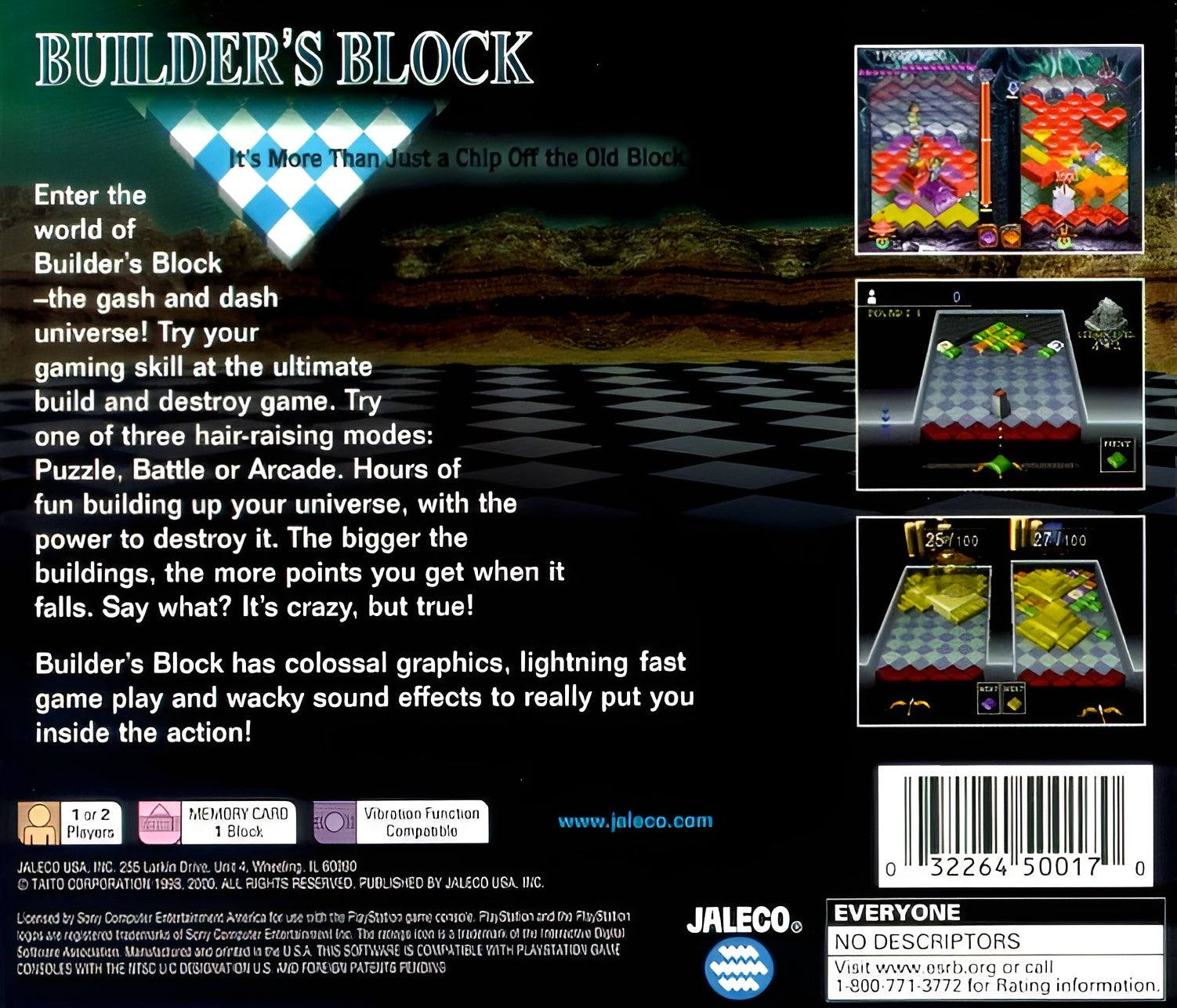 Builders Block Playstation - Video Game - Used - CaveGamers - Image 2