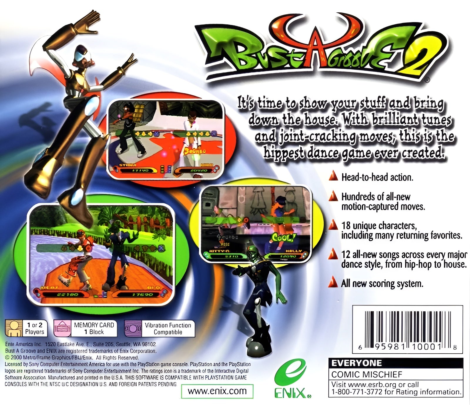 Bust A Groove 2 Playstation - Video Game - Used - CaveGamers - Image 2