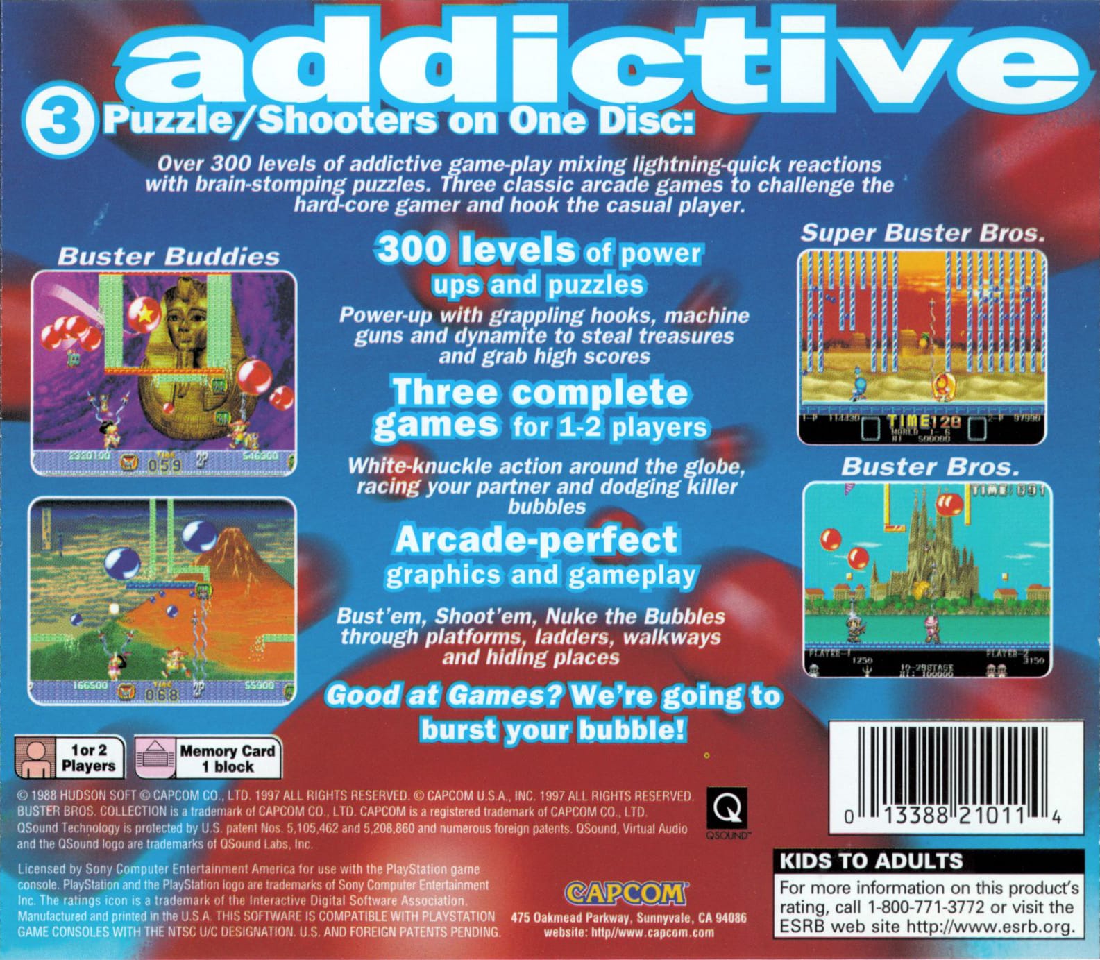 Buster Bros. Collection Playstation - Video Game - Used - CaveGamers - Image 2