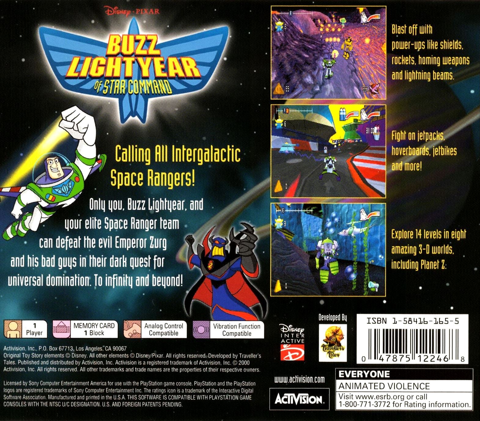 Buzz Lightyear of Star Command Playstation - Video Game - Used - CaveGamers - Image 2