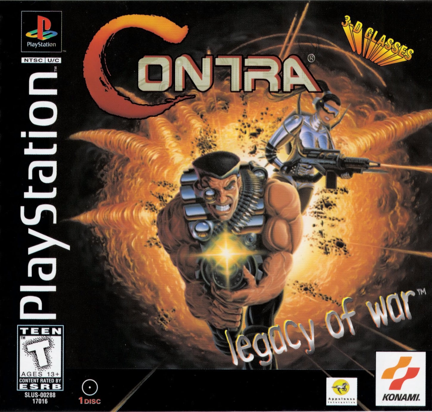 Contra Legacy of War Playstation - Video Game - Used - CaveGamers
