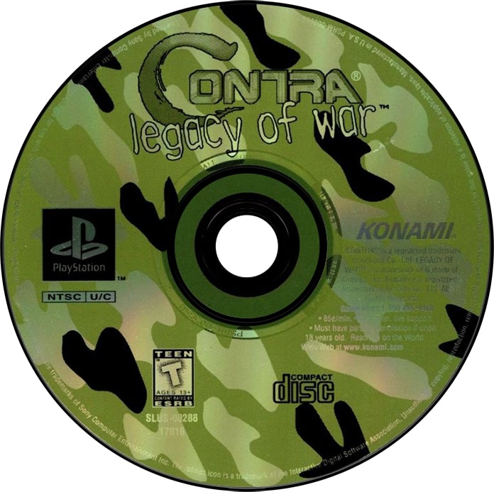 Contra Legacy of War Playstation - Video Game - Used - CaveGamers - Image 3