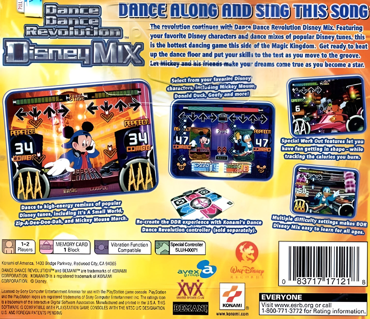 Dance Dance Revolution Disney Mix Playstation - Video Game - Used - CaveGamers - Image 2