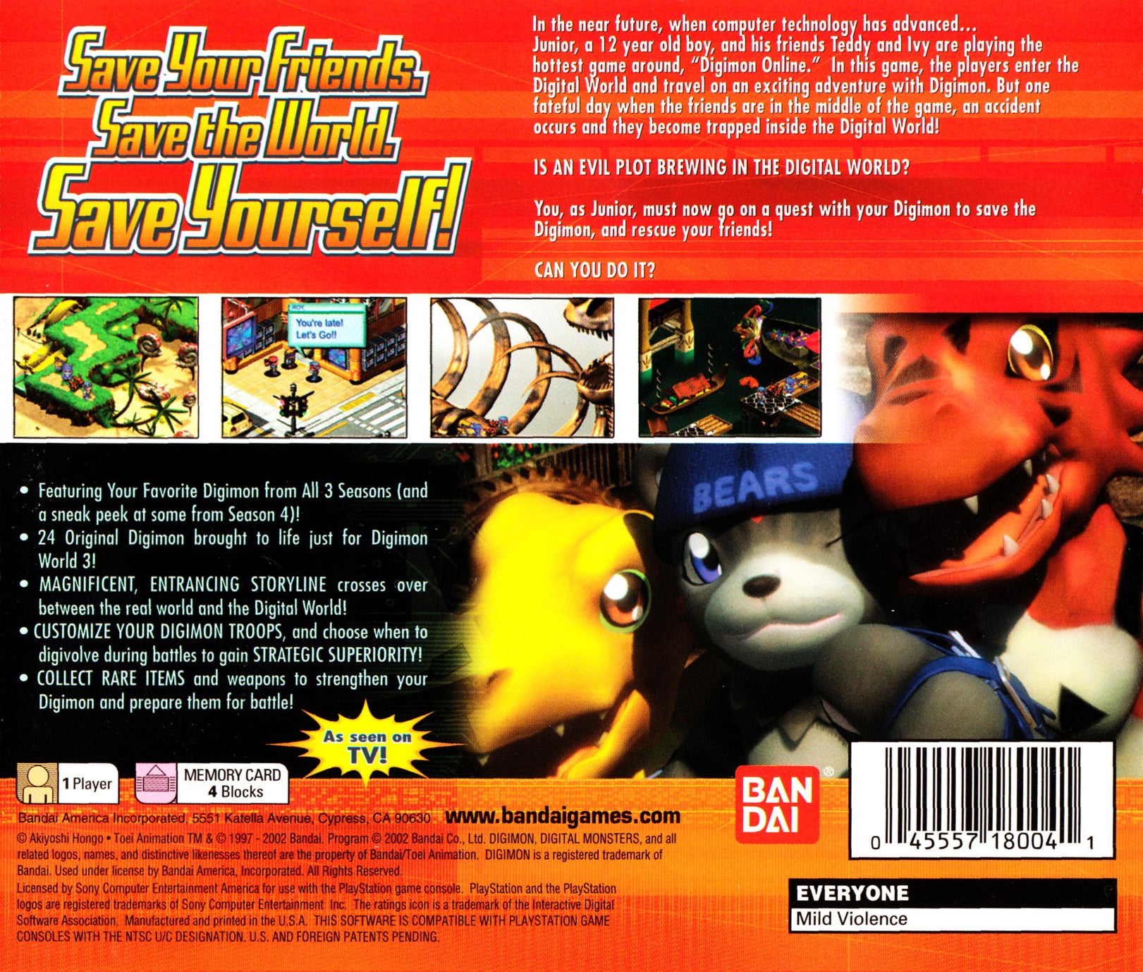Digimon World 3 Playstation - Video Game - Used - CaveGamers - Image 2
