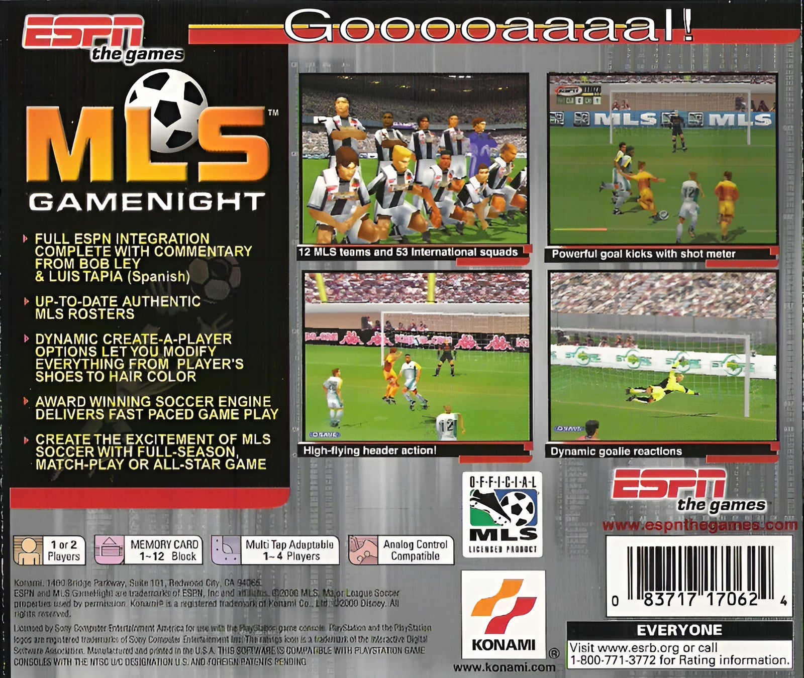 ESPN MLS GameNight Playstation - Video Game - Used - CaveGamers - Image 2