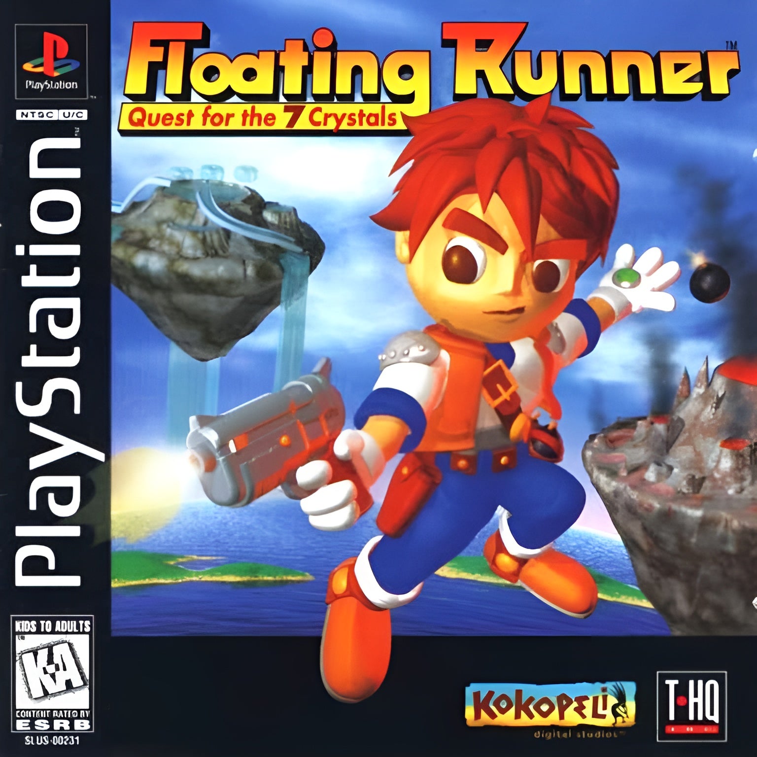 Floating Runner Quest for the 7 Crystals Playstation - Video Game - Used - CaveGamers