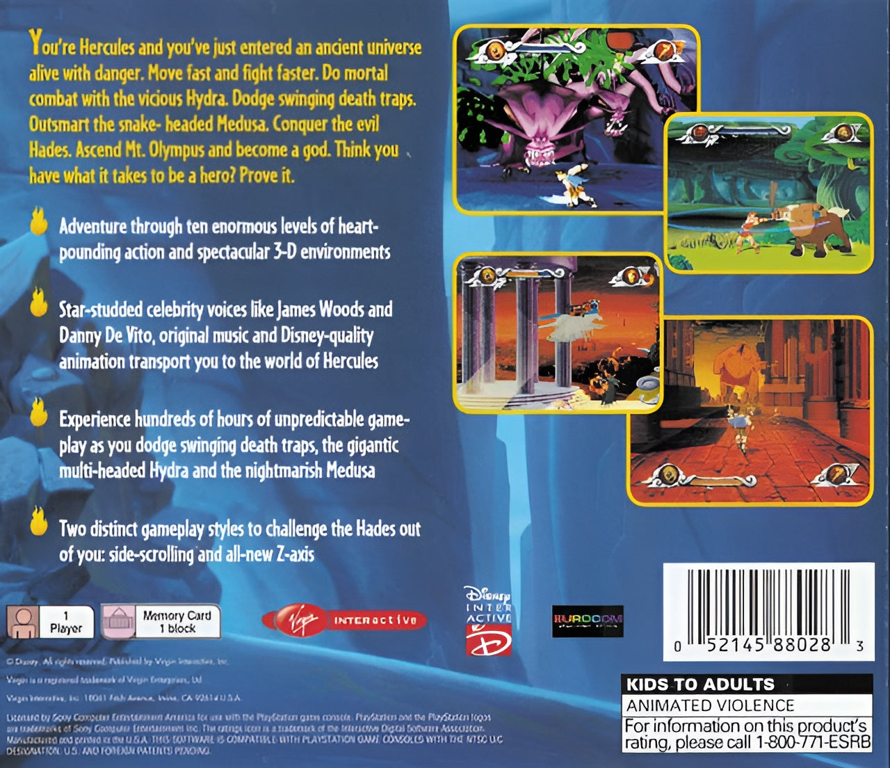 Hercules Playstation - Video Game - Used - CaveGamers - Image 2