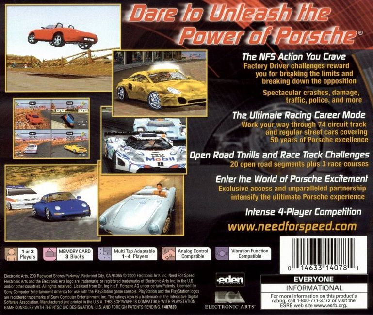 Need for Speed Porsche Unleashed Playstation - Video Game - Used - CaveGamers - Image 2
