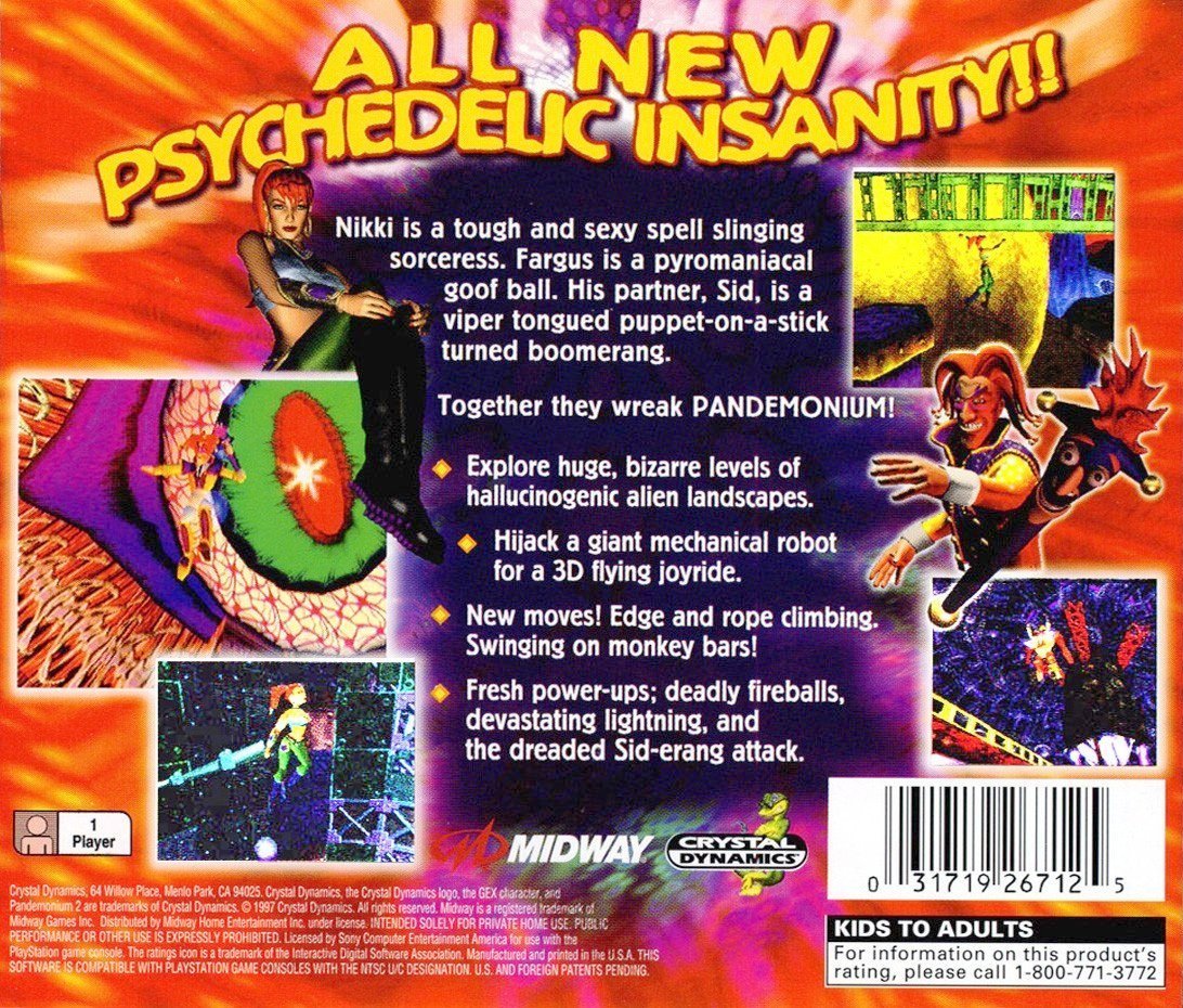 Pandemonium 2 Playstation - Video Game - Used - CaveGamers - Image 2