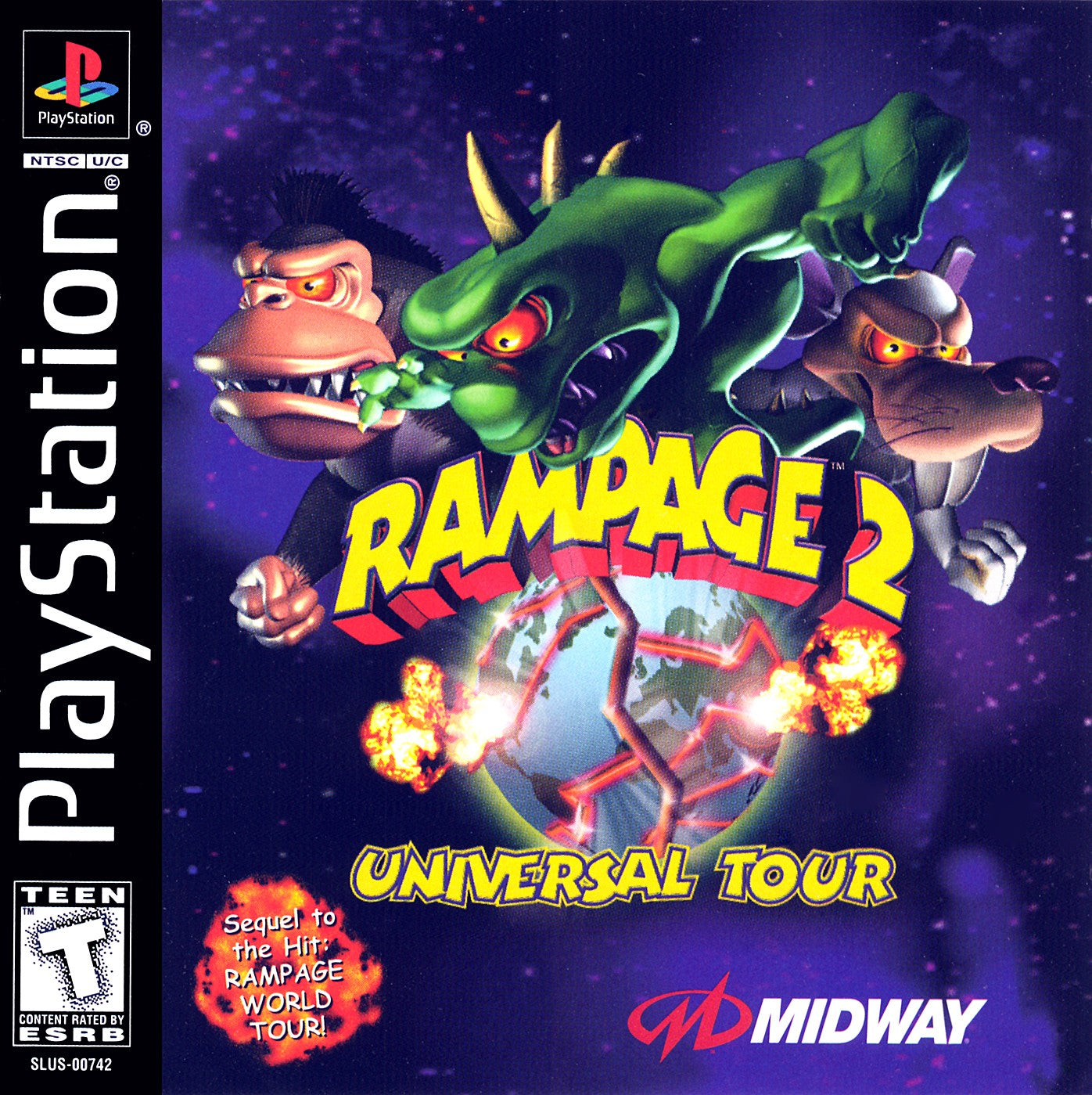 Rampage 2 Universal Tour Playstation - Video Game - Used - CaveGamers