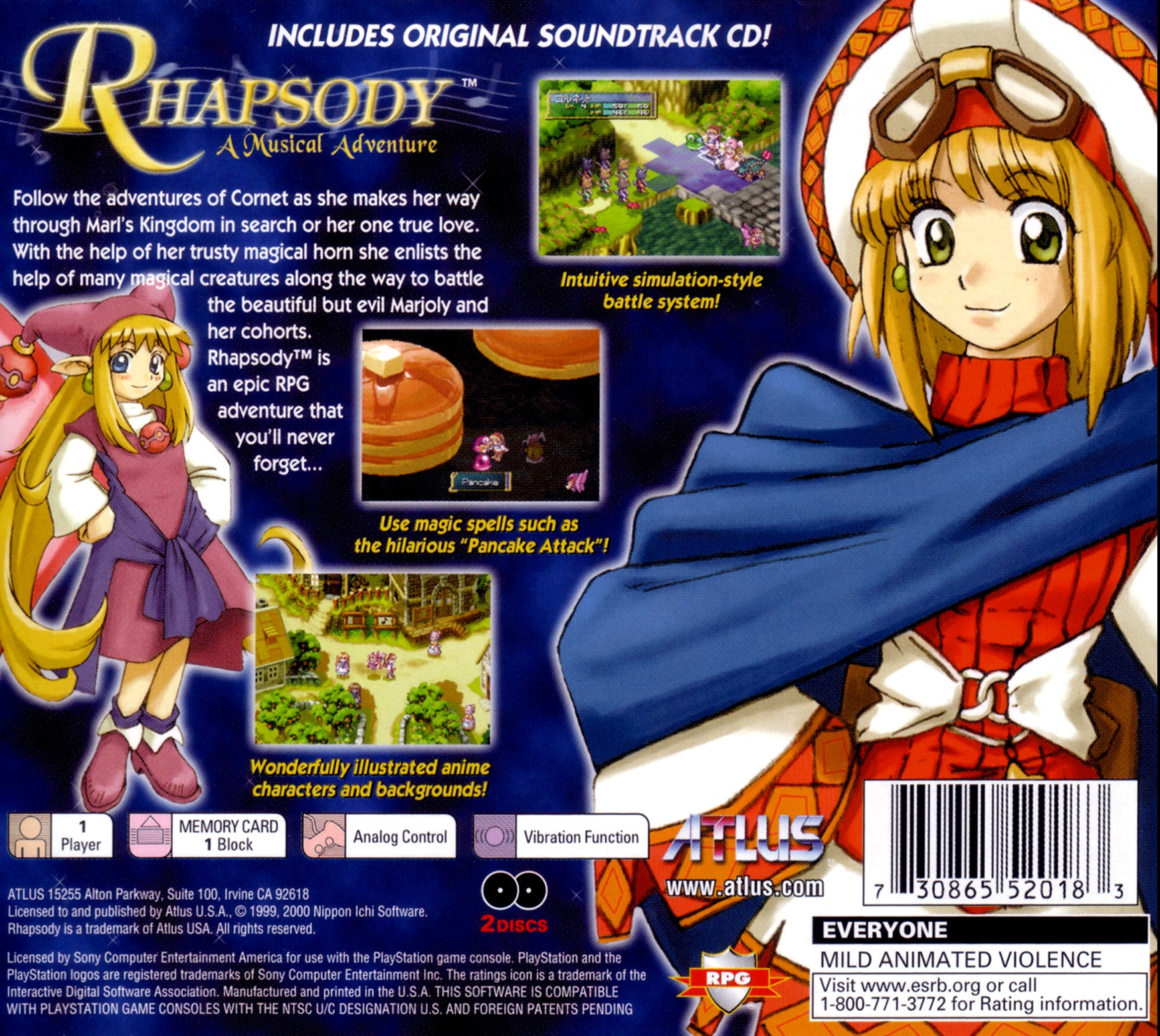 Rhapsody A Musical Adventure Playstation - Video Game - Used - CaveGamers - Image 2