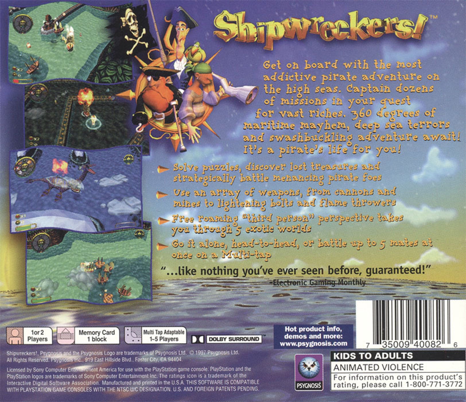Shipwreckers Playstation - Video Game - Used - CaveGamers - Image 2
