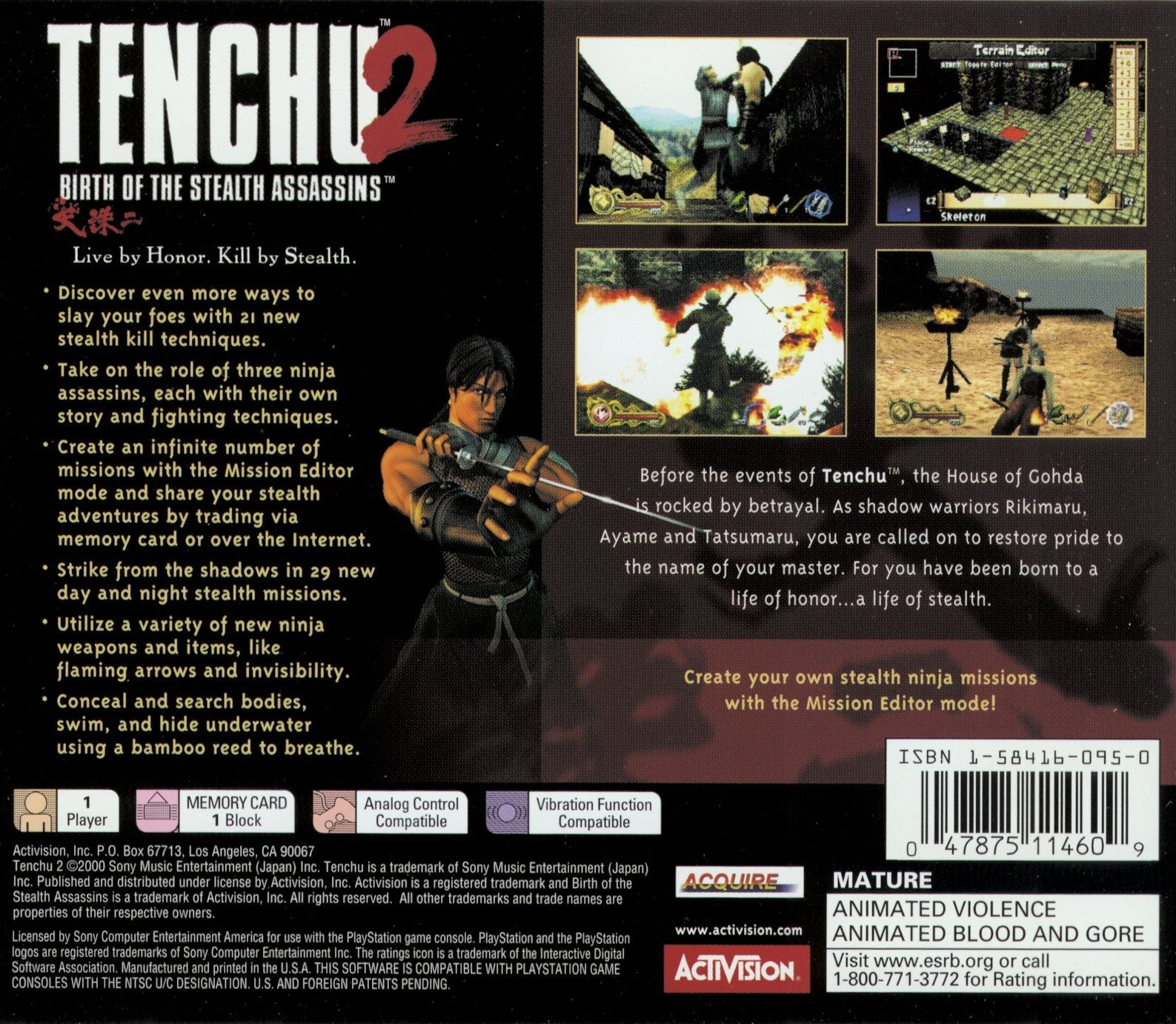 Tenchu 2 Playstation - Video Game - Used - CaveGamers - Image 2