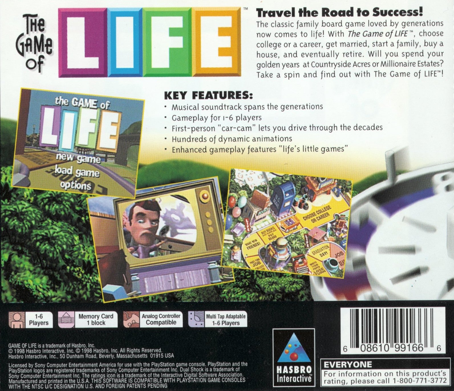 The Game of Life Playstation - Video Game - Used - CaveGamers - Image 2