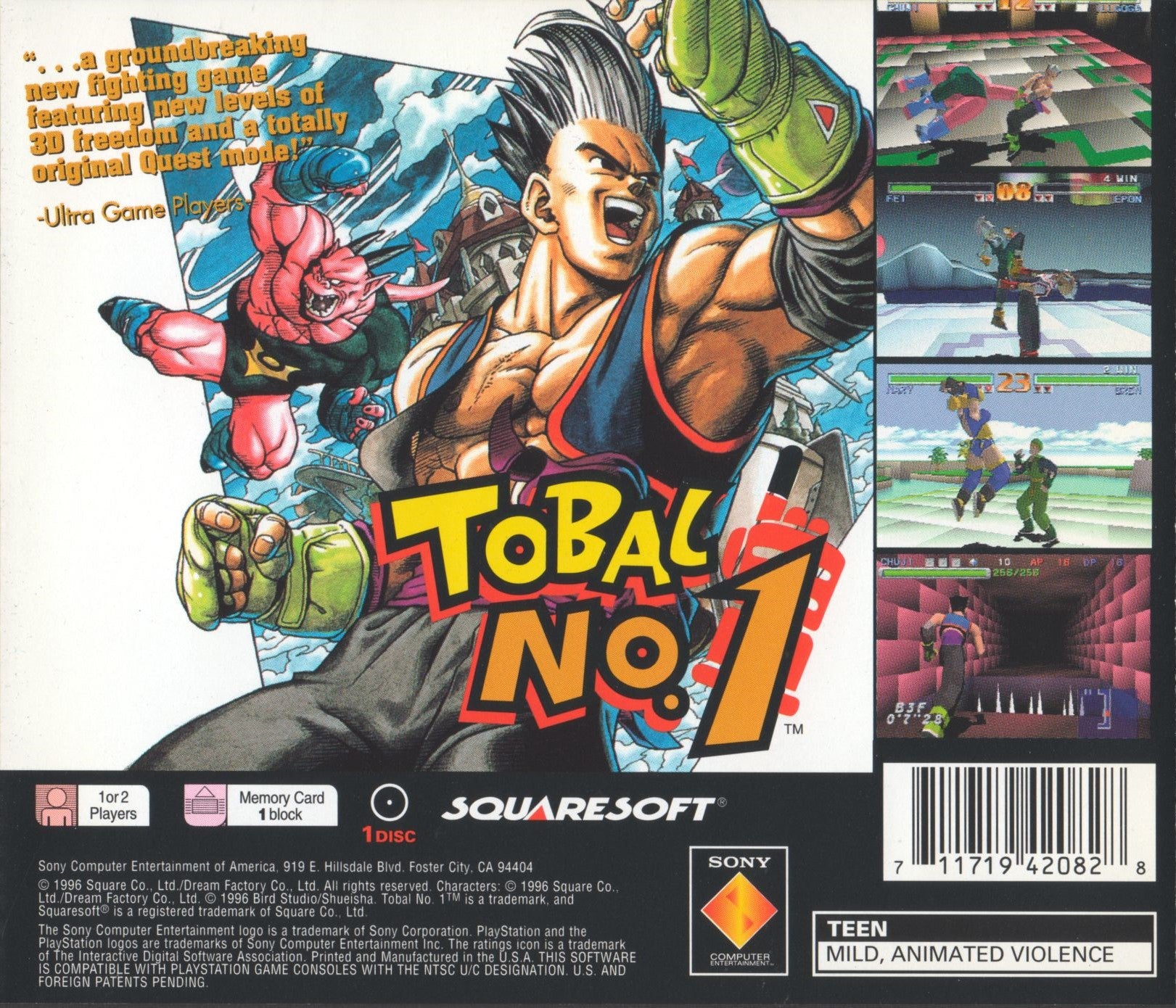 Tobal No 1 Playstation - Video Game - Used - CaveGamers - Image 2