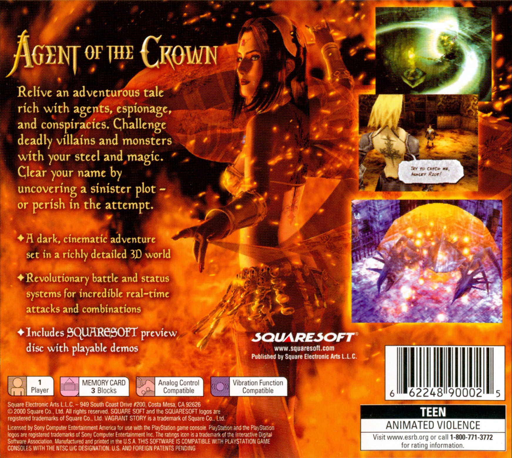 Vagrant Story Playstation - Video Game - Used - CaveGamers - Image 2