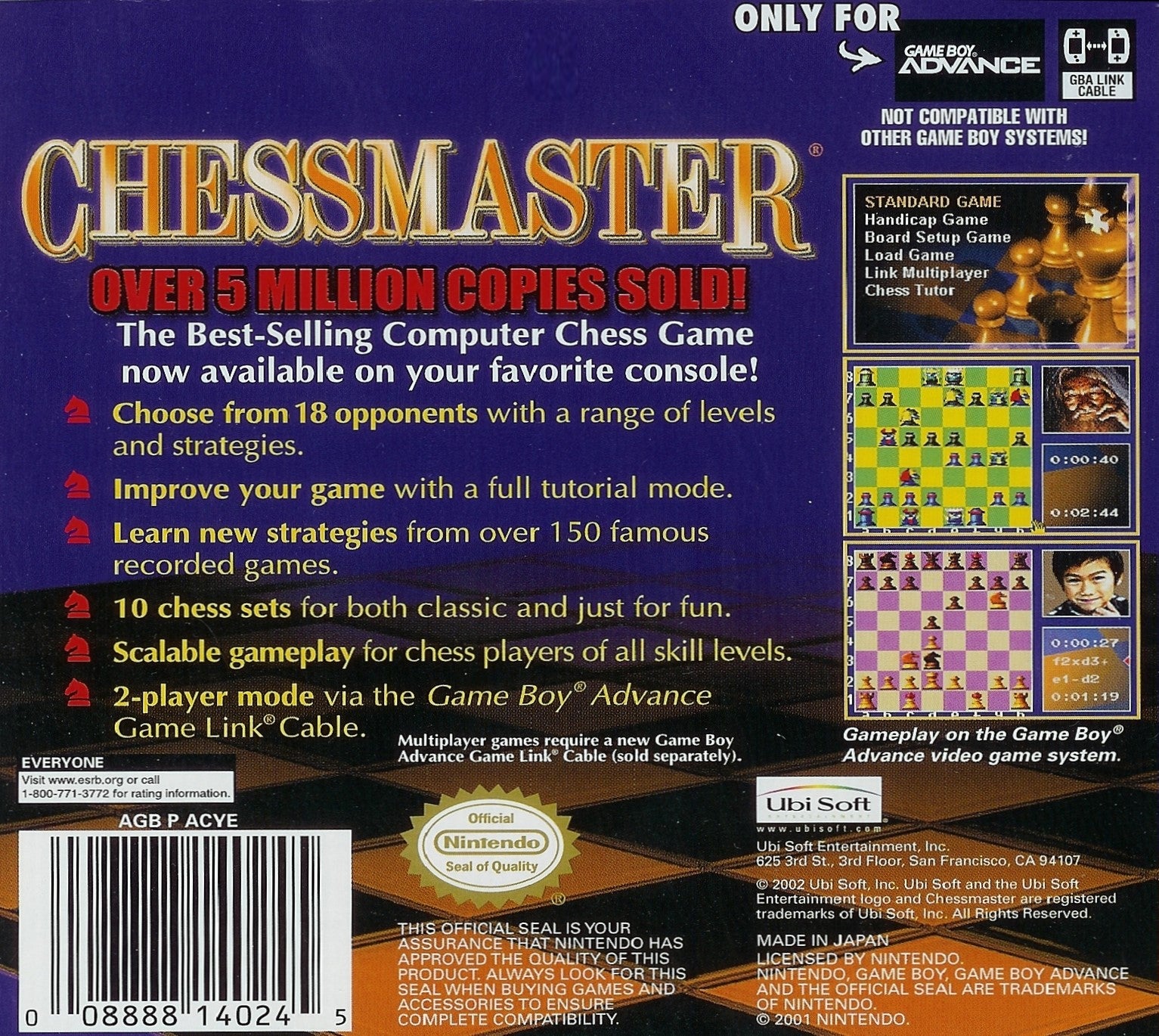 Chessmaster Game Boy Advance - Video Game - Used - CaveGamers - Image 2