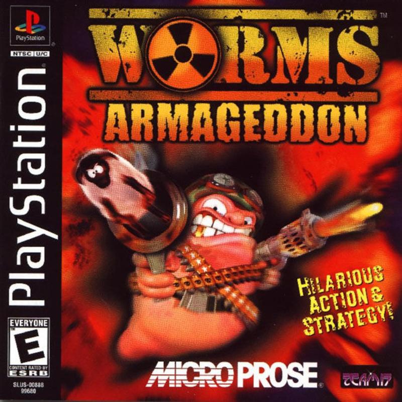 Worms Armageddon Playstation - Video Game - Used - CaveGamers