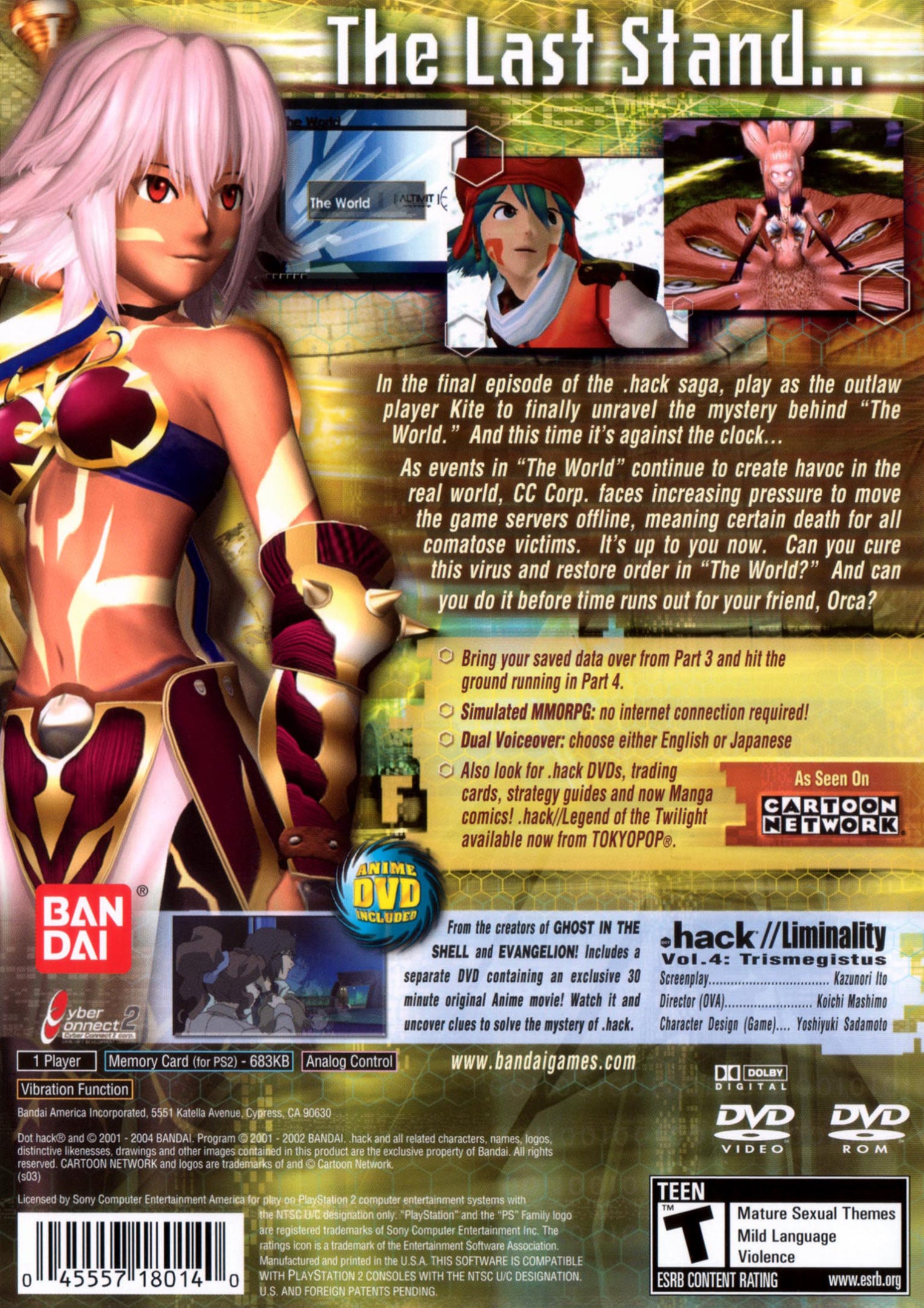 .hack Quarantine: Part 4 PS2 - Video Game - Used - CaveGamers - Image 2