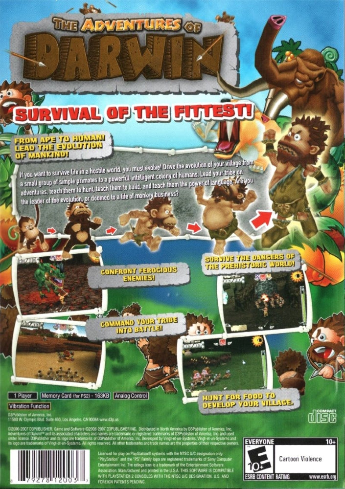 The Adventures Of Darwin PS2 - Video Game - Used - CaveGamers - Image 2
