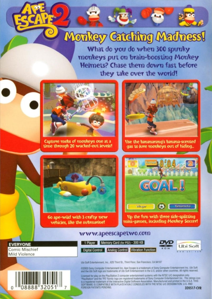 Ape Escape 2 PS2 - Video Game - Used - CaveGamers - Image 2