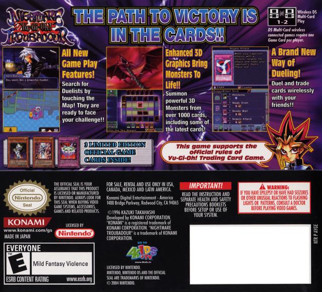 Yu-Gi-Oh! Nightmare Troubadour DS - Video Game - Used - CaveGamers - Image 2
