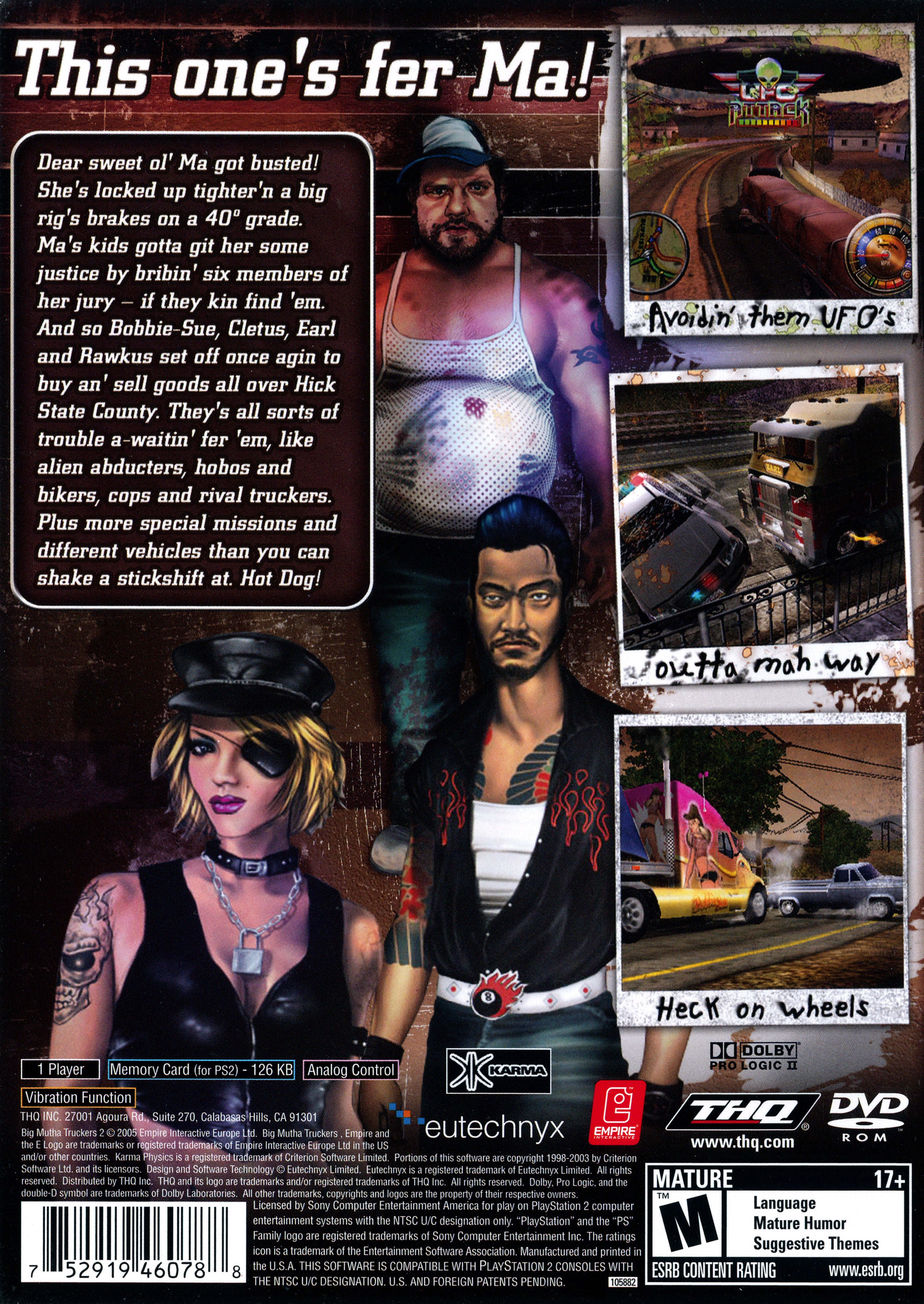 Big Mutha Truckers 2 PS2 - Video Game - Used - CaveGamers - Image 2