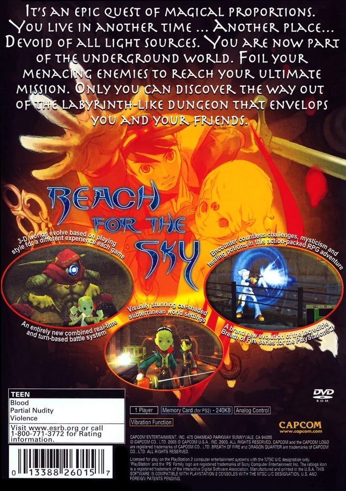 Breath of Fire: Dragon Quarter PS2 - Video Game - Used - CaveGamers - Image 2
