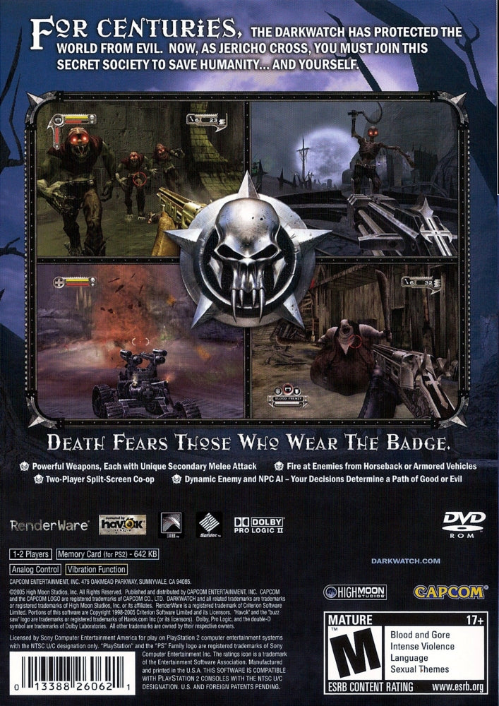 Darkwatch PS2 - Video Game - Used - CaveGamers - Image 2