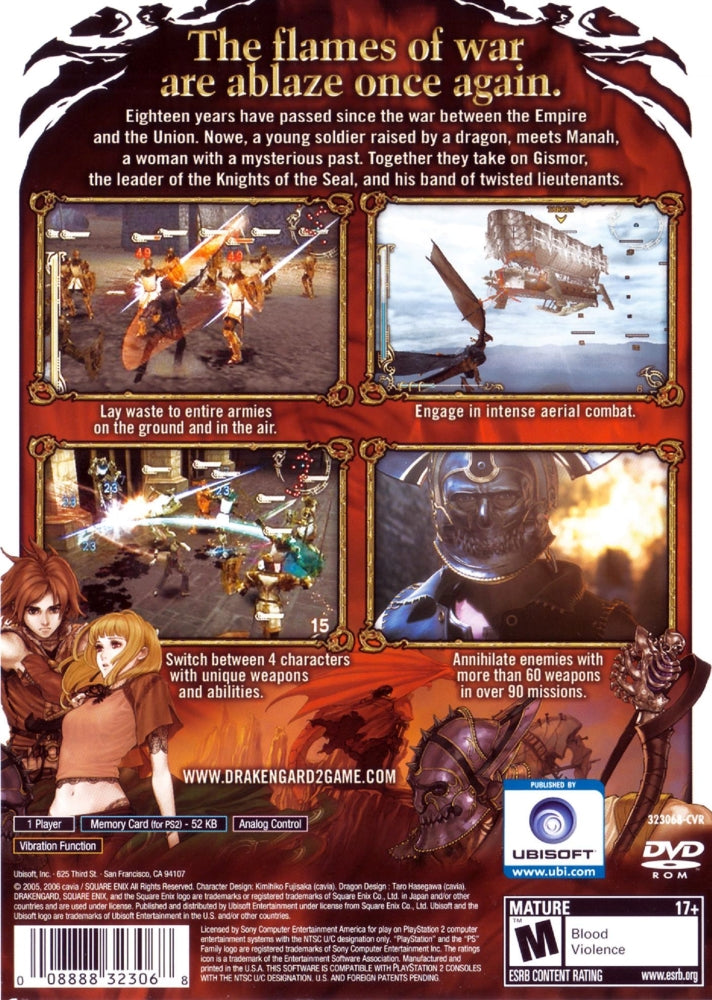 Drakengard 2 PS2 - Video Game - Used - CaveGamers - Image 2
