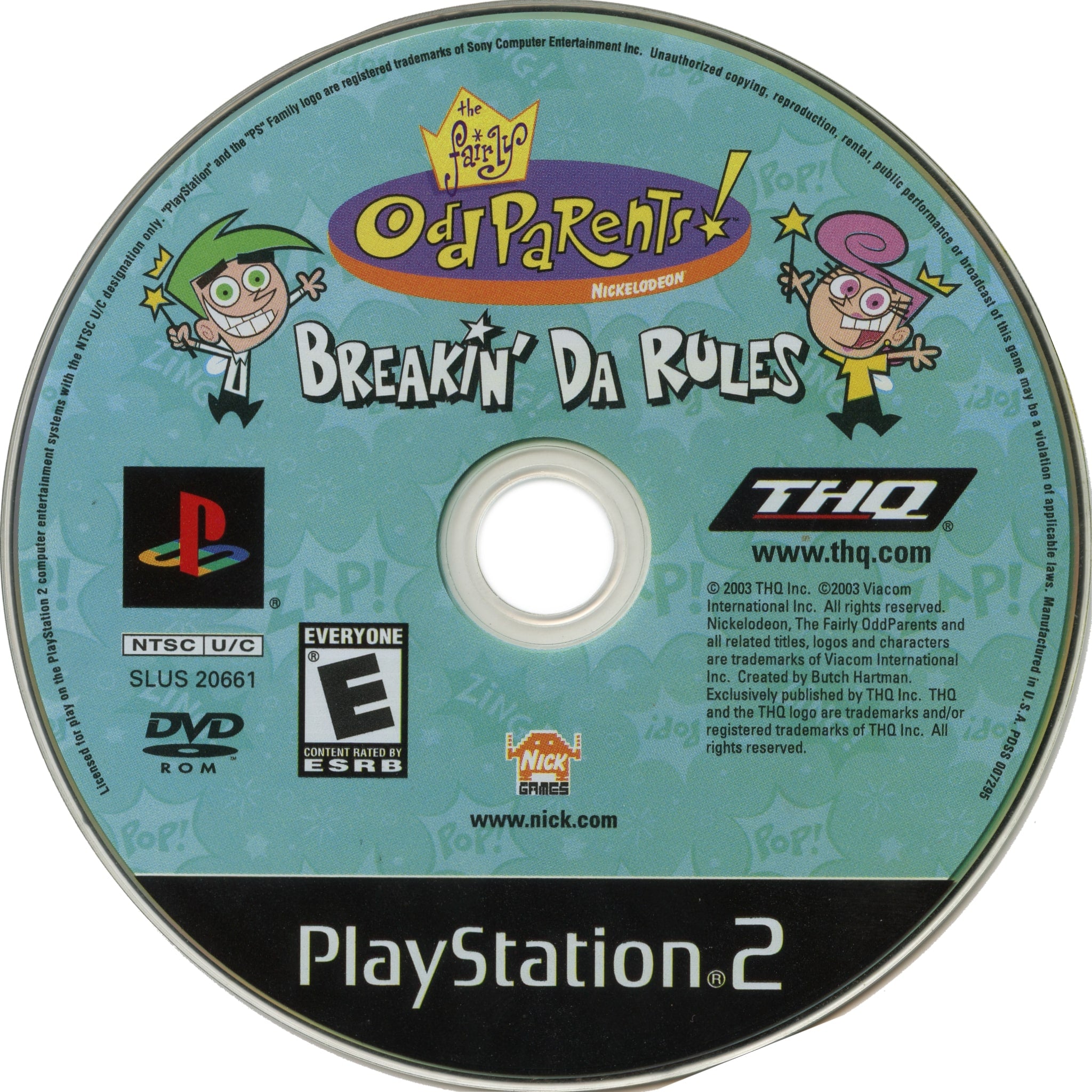 Fairly Odd Parents: Breakin' Da Rules PS2 - Video Game - Used - CaveGamers - Image 3