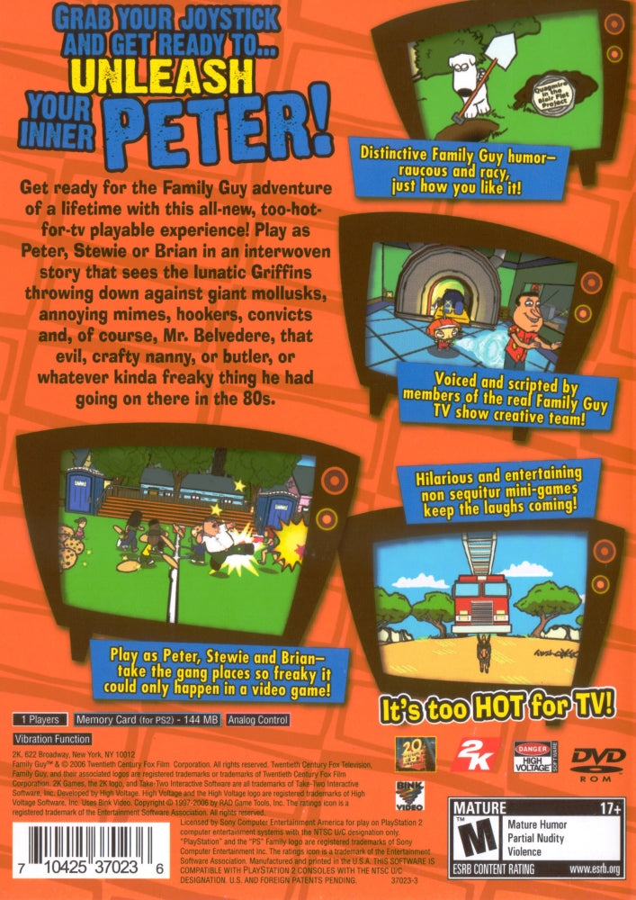 Family Guy PS2 - Video Game - Used - CaveGamers - Image 2