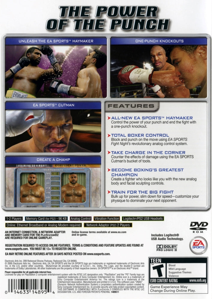 Fight Night Round 2 PS2 - Video Game - Used - CaveGamers - Image 2