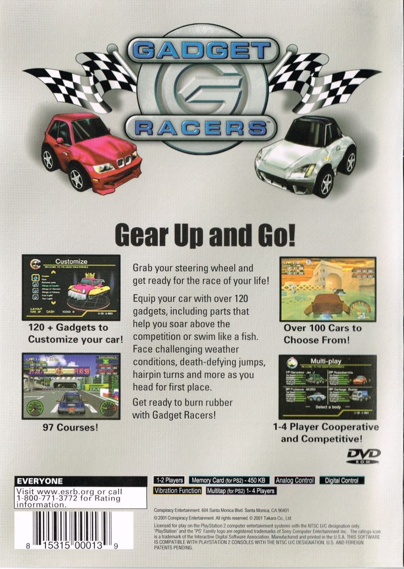 Gadget Racers PS2 - Video Game - Used - CaveGamers - Image 2