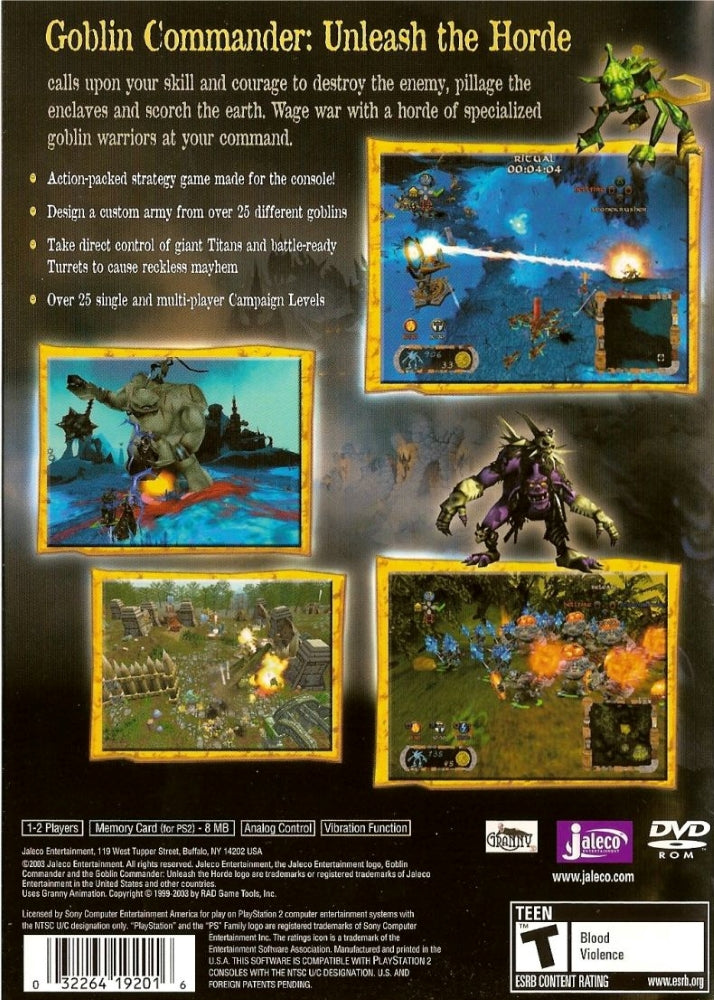 Goblin Commander PS2 - Video Game - Used - CaveGamers - Image 2