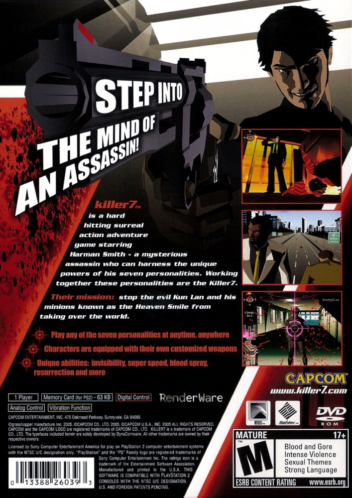 Killer 7 PS2 - Video Game - Used - CaveGamers - Image 2