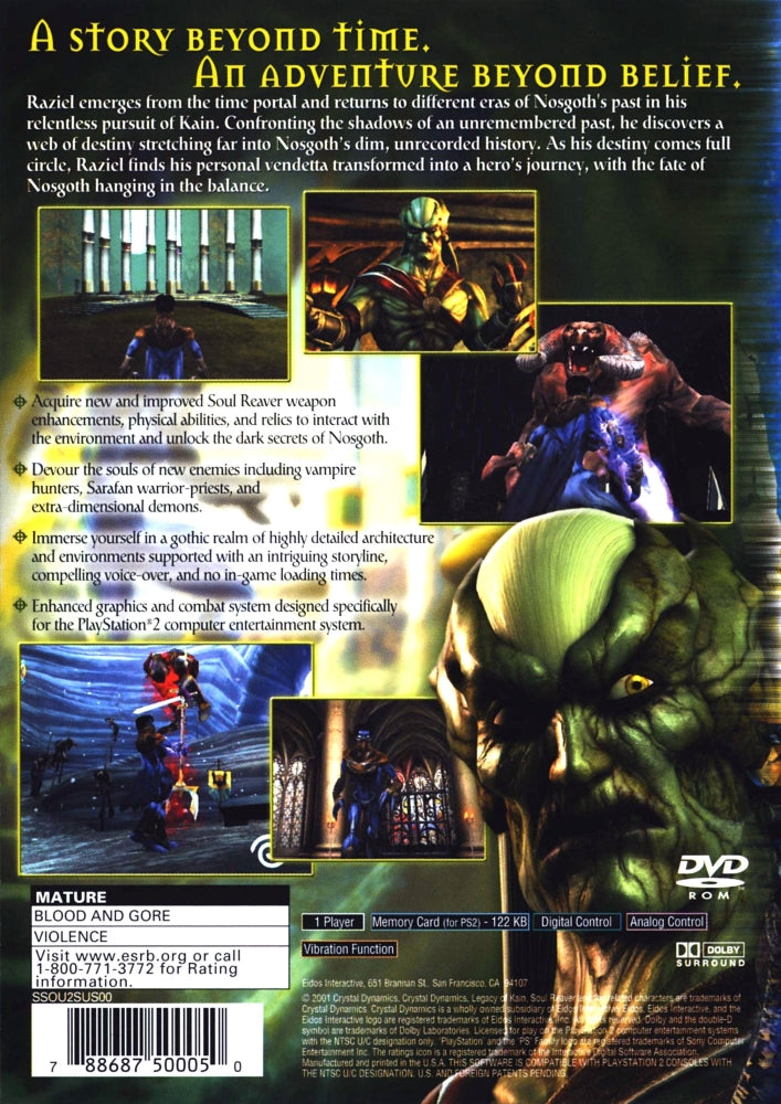 Legacy of Kain Soul Reaver 2 PS2 - Video Game - Used - CaveGamers - Image 2