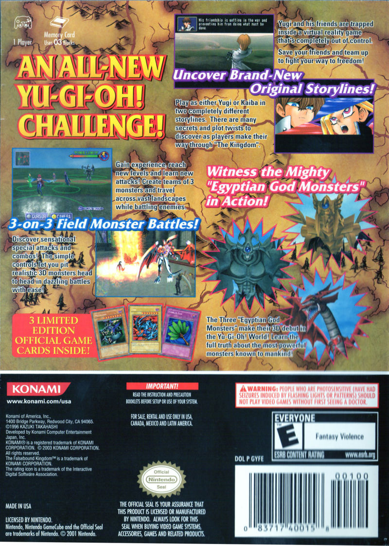 Yu-Gi-Oh! The Falsebound Kingdom GameCube - Video Game - Used - CaveGamers - Image 2
