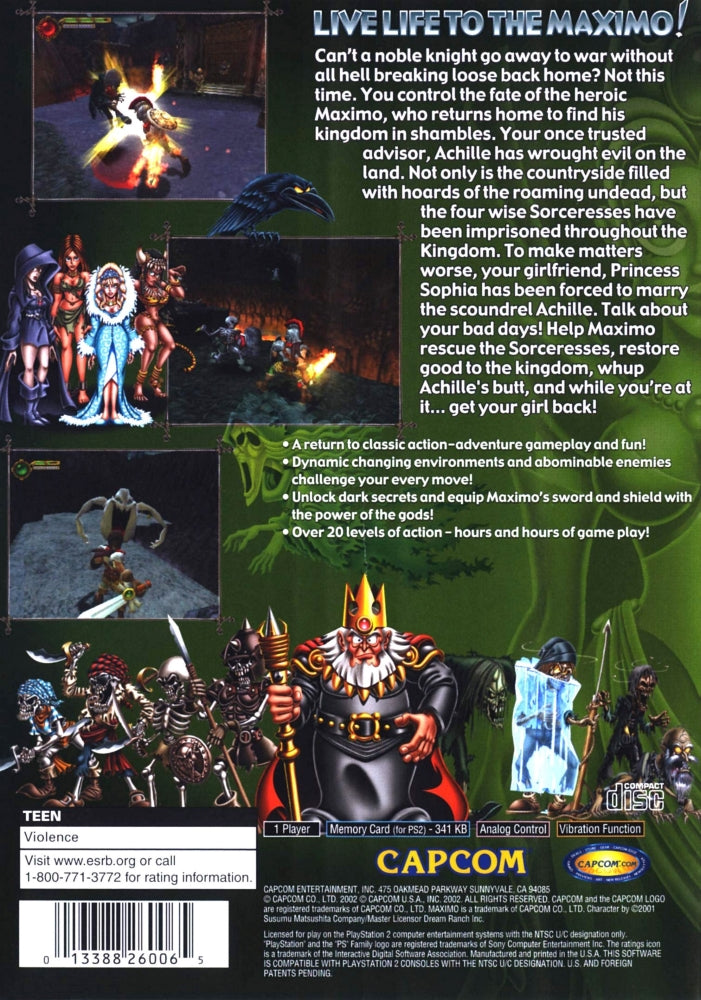 Maximo Ghosts to Glory PS2 - Video Game - Used - CaveGamers - Image 2