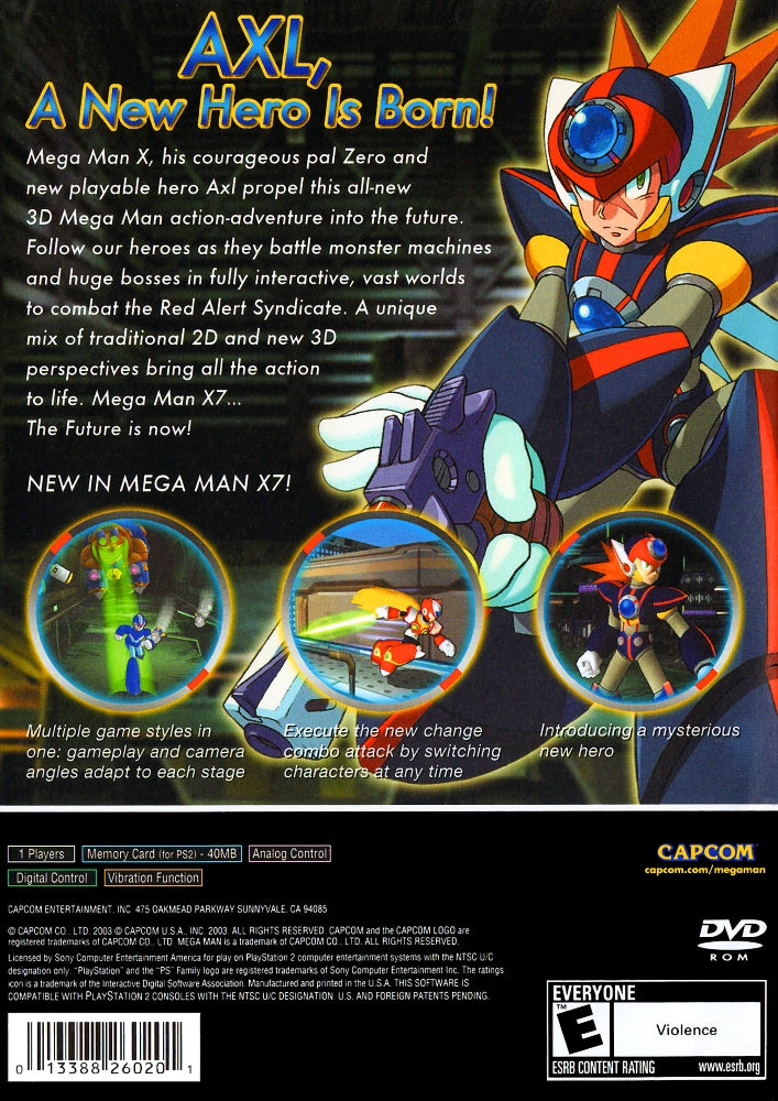 Mega Man X7 PS2 - Video Game - Used - CaveGamers - Image 2