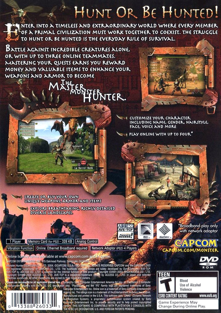 Monster Hunter PS2 - Video Game - Used - CaveGamers - Image 2
