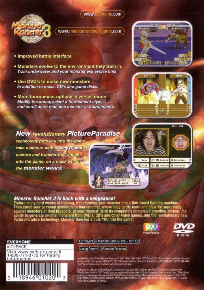 Monster Rancher 3 PS2 - Video Game - Used - CaveGamers - Image 2